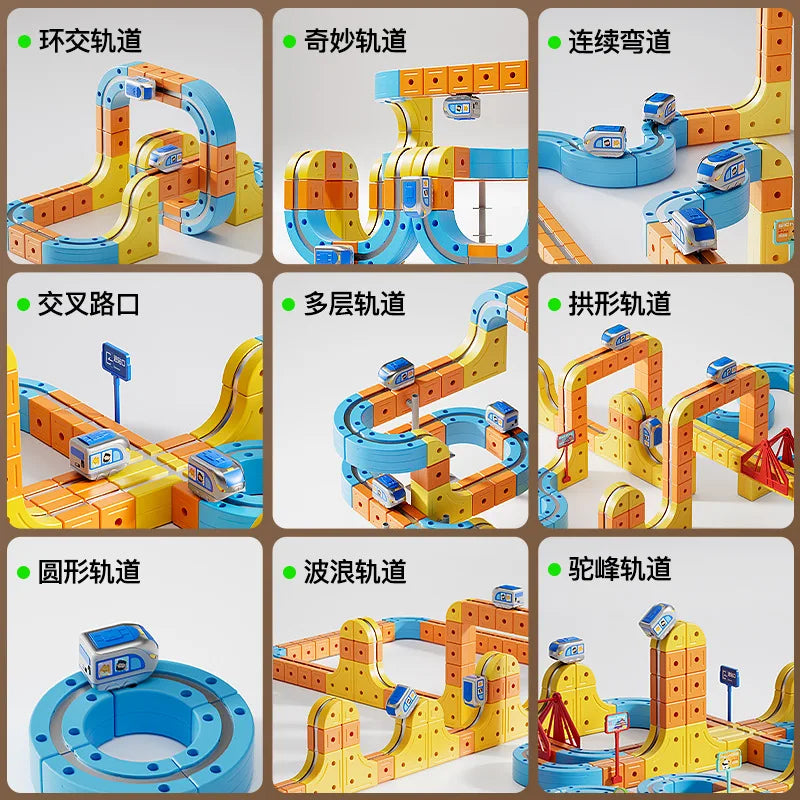 interactive kids rail car toy
