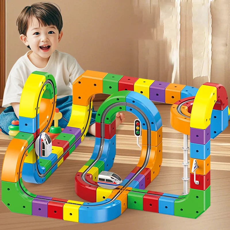 kids electric magic track train set

