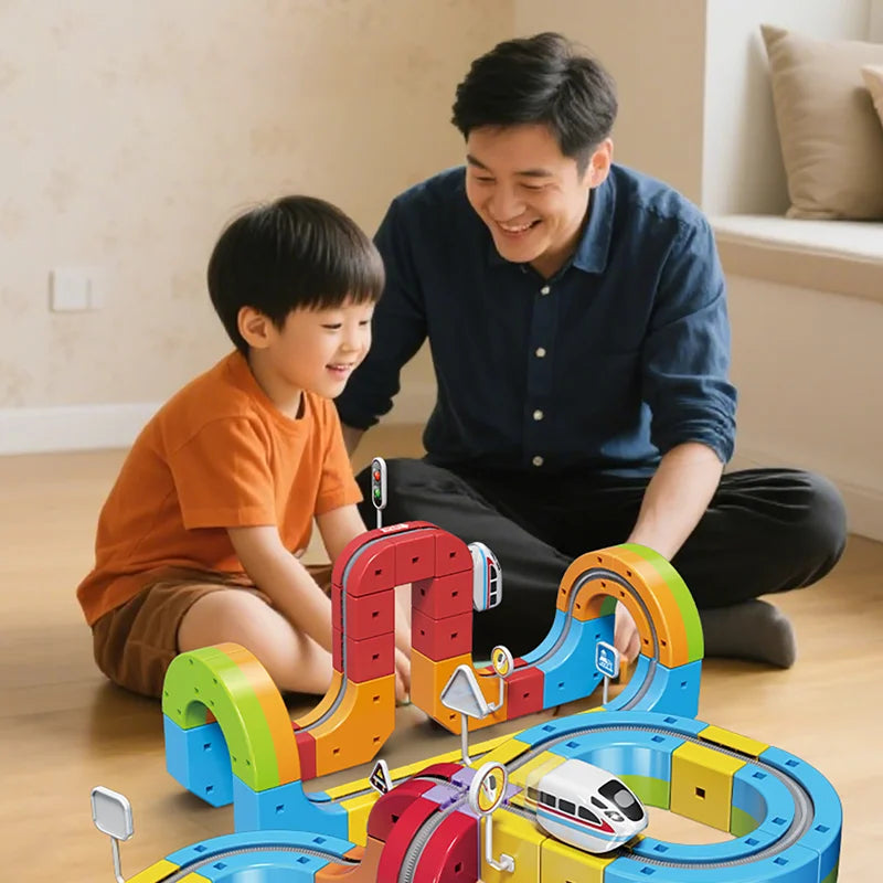 children STEM learning train toy

